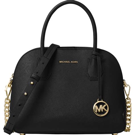 michael kors cindy bag gold|Cindy Medium Logo and Leather Satchel .